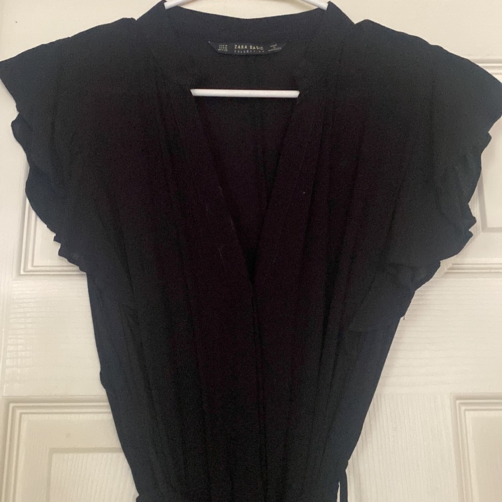 Zara Basic Black Dress. Size Medium - image 3